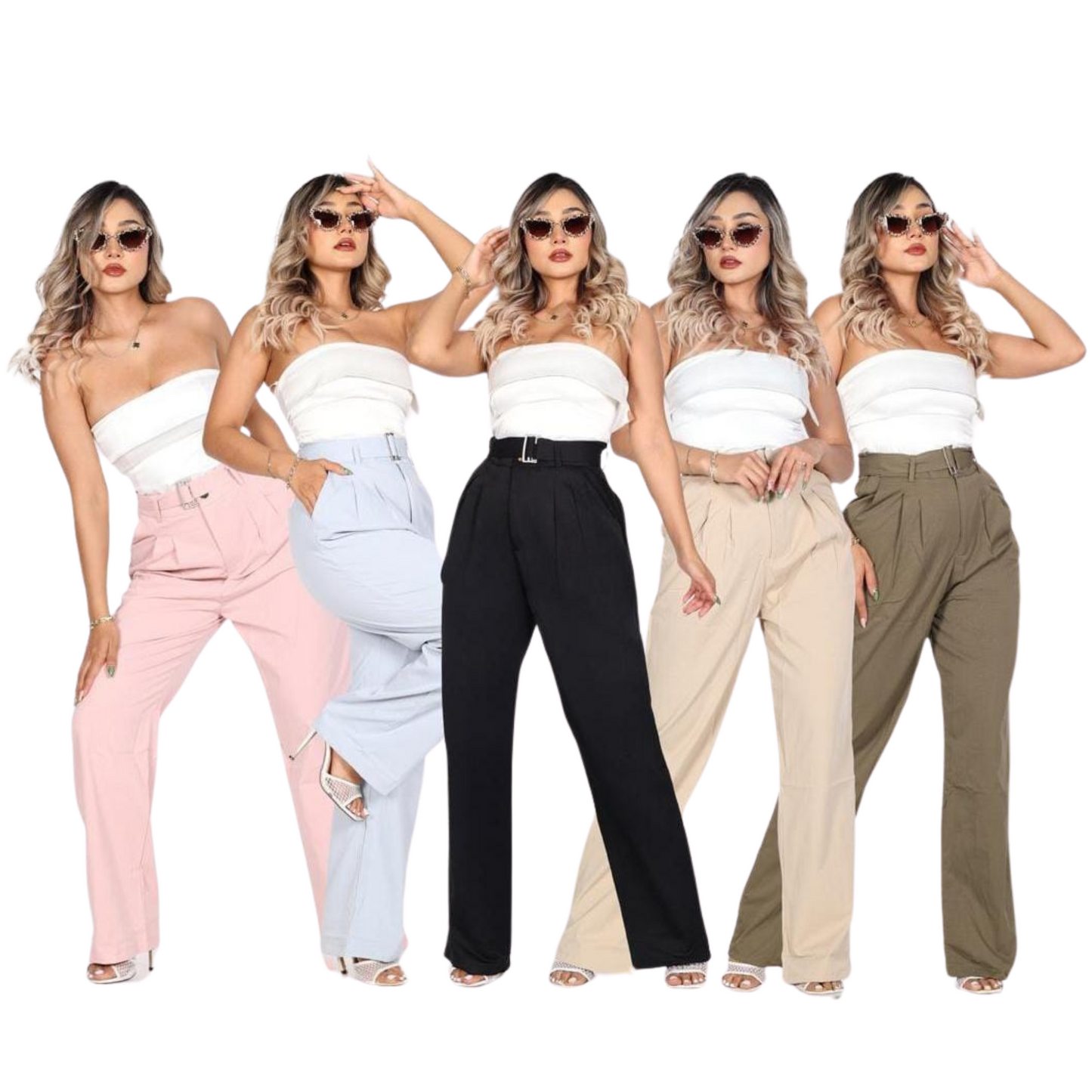 Jeans Wide Leg DZ6 Rosa