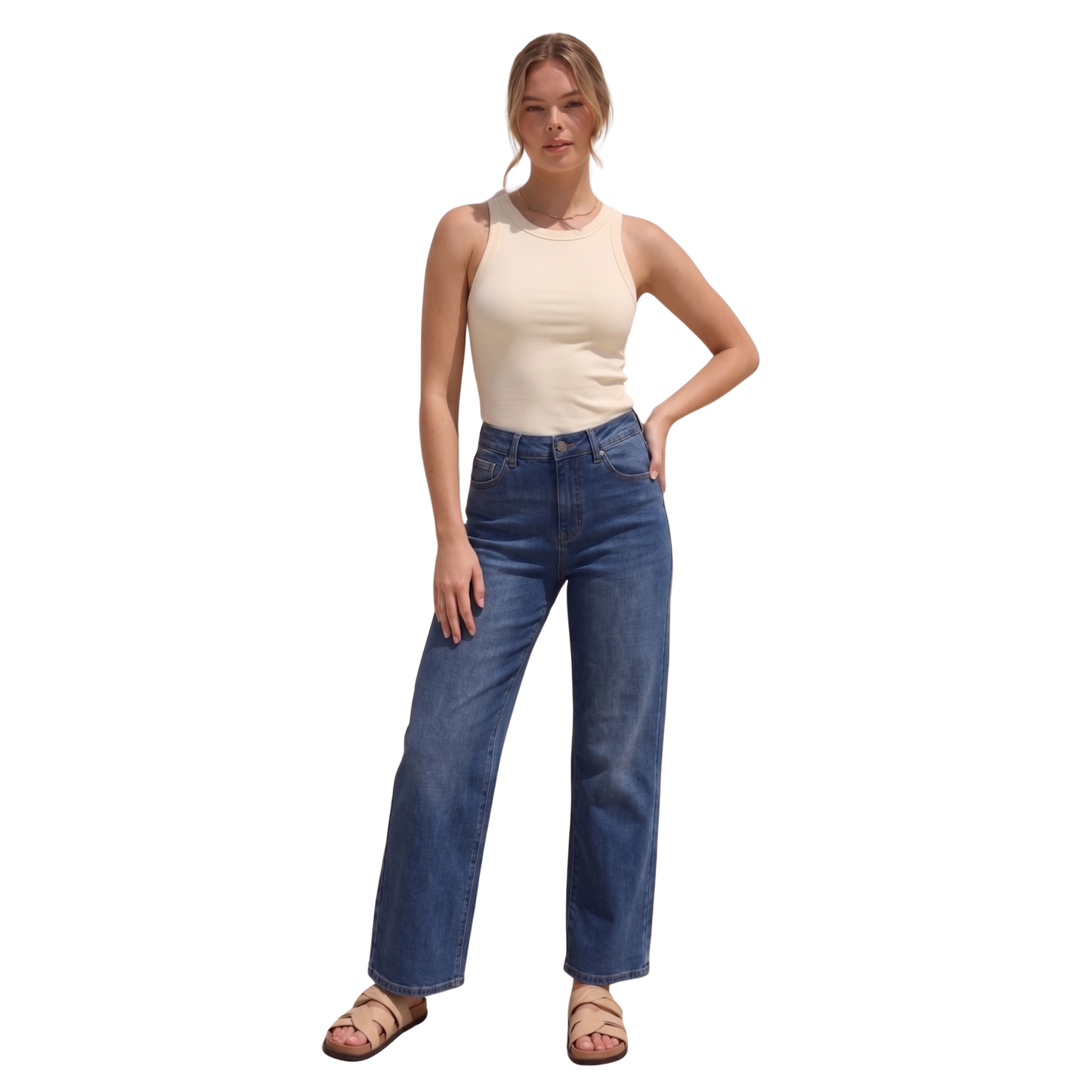 Wide Leg Jeans KO523WD