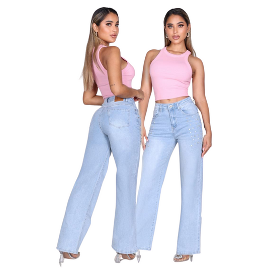 Wide Leg Jeans M166