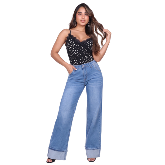 Wide Leg Jeans A58