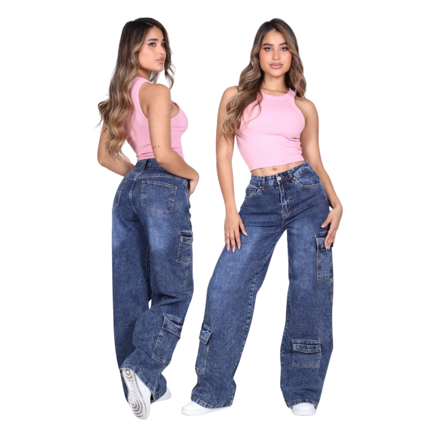 Jeans Cargo ST13 Medium blue