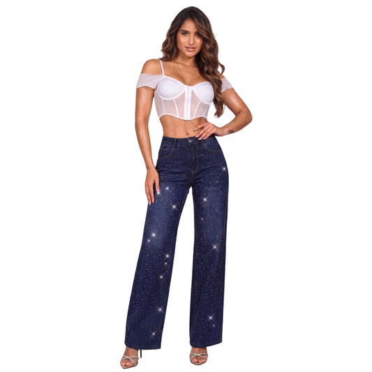 Wide Leg Jeans Brillos 207S