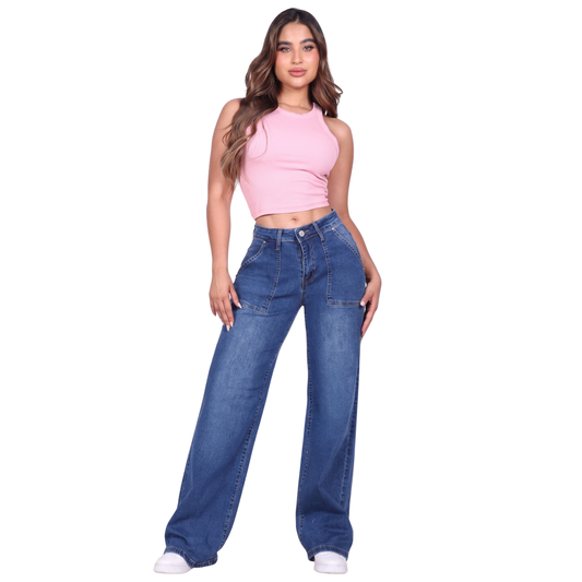 Wide Leg Jeans A8
