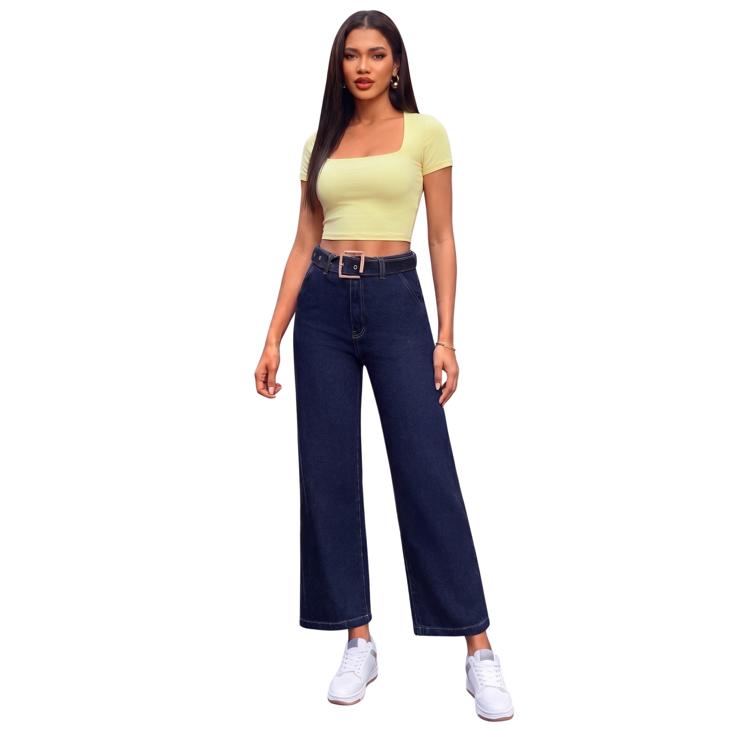 Wide Leg Jeans AX347C