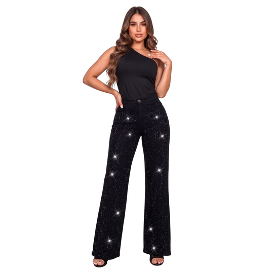 Wide Leg Jeans Brillos 200S