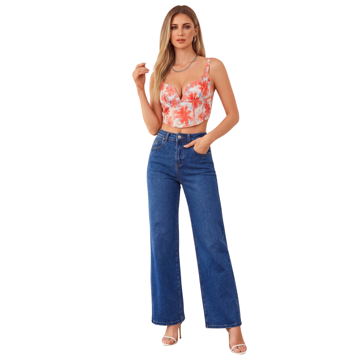 Wide Leg Jeans KP296W