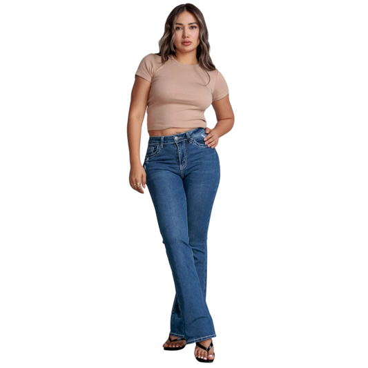 Jeans Corte Bota Vaquero OL418