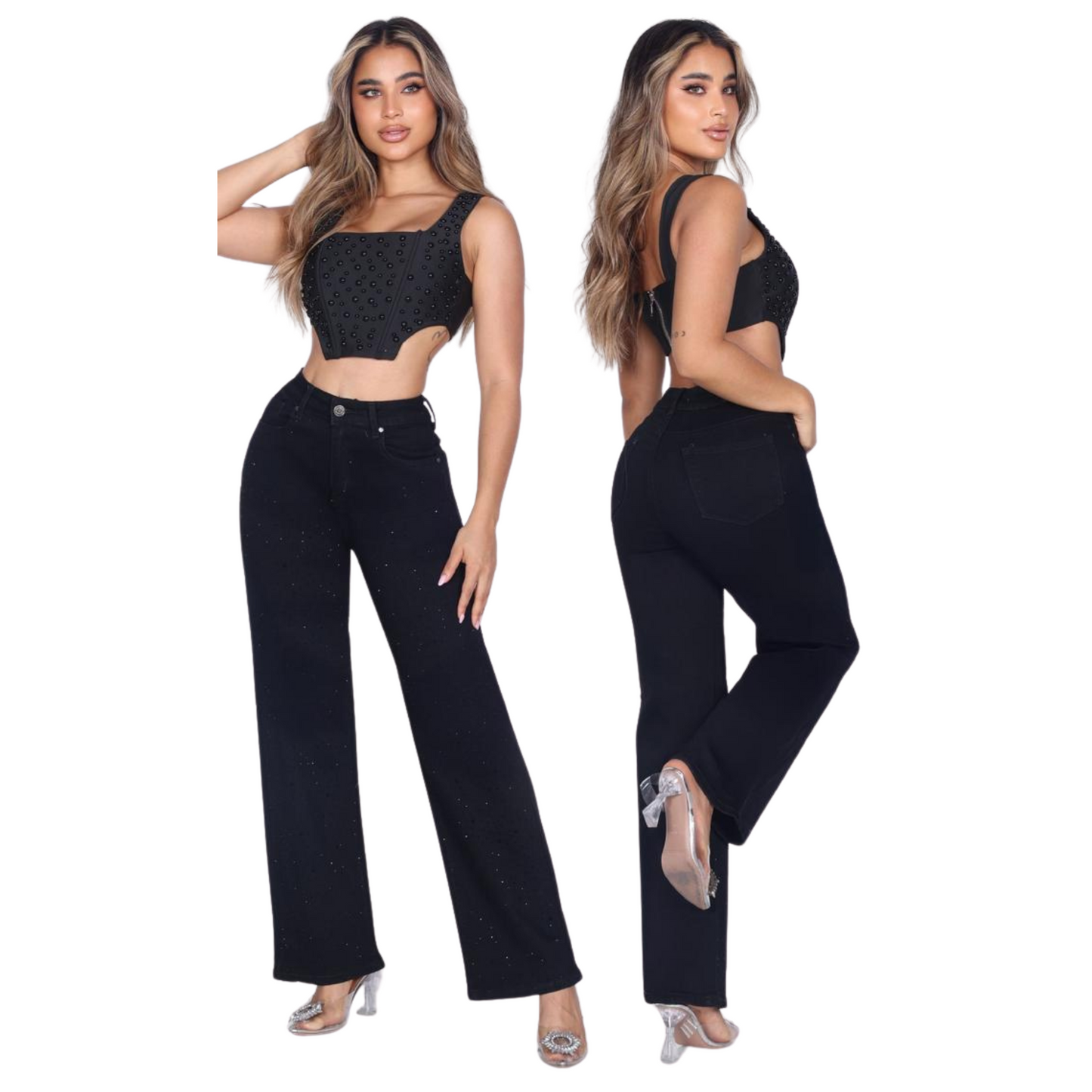 Wide Leg Jeans M168