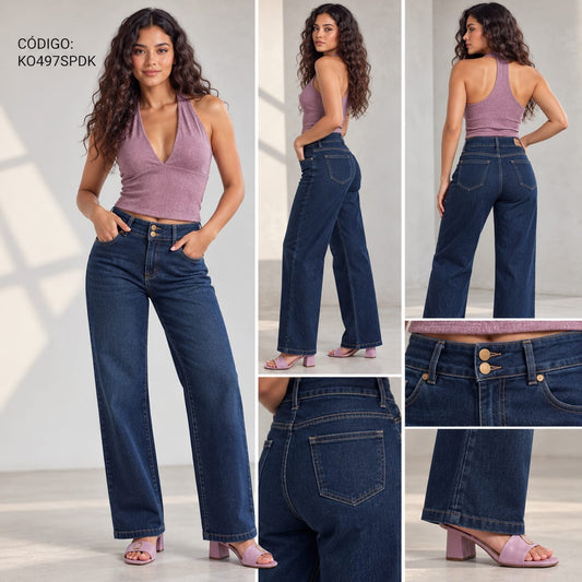 Wide Leg Jeans KO497SP