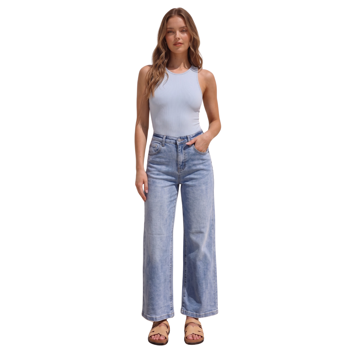Wide Leg Jeans KO429UW