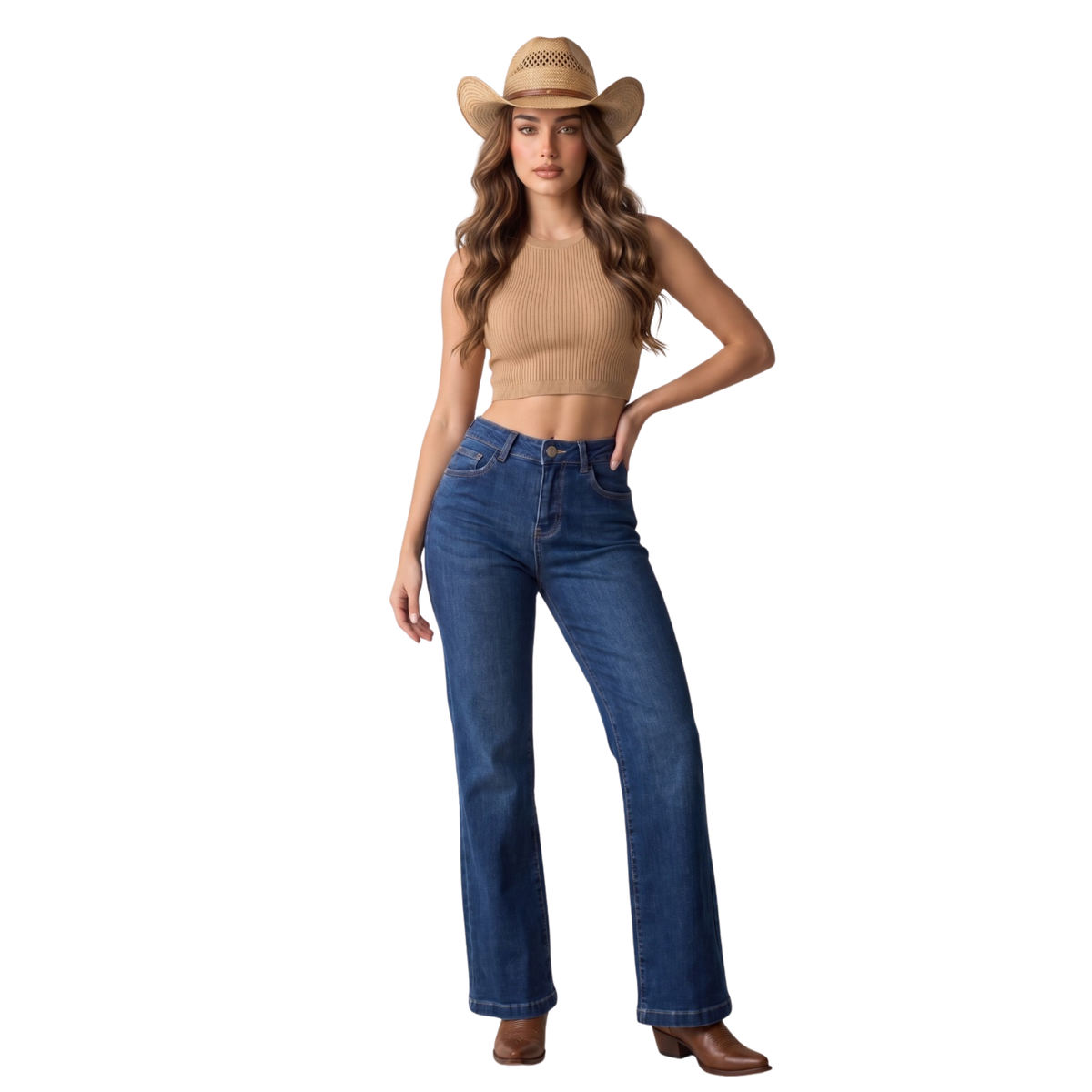 Jeans Corte Bota KO3291BB
