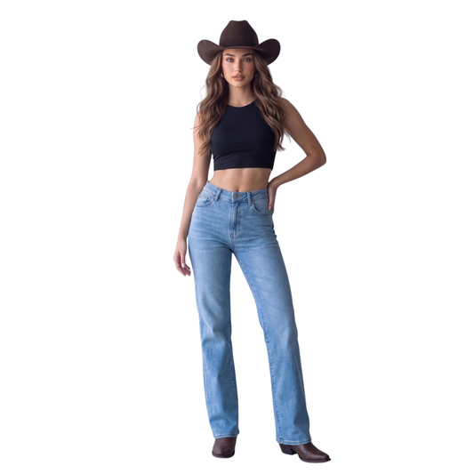 Jeans Corte Bota KO3279BB
