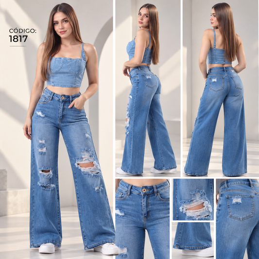 Wide Leg Jeans DFF1817